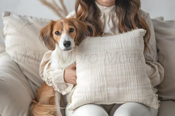 Dog Mom Pillows Mockup