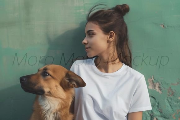 Dog Mom T-shirts Mockup