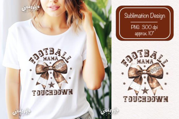Football Mom Retro American Football PNG