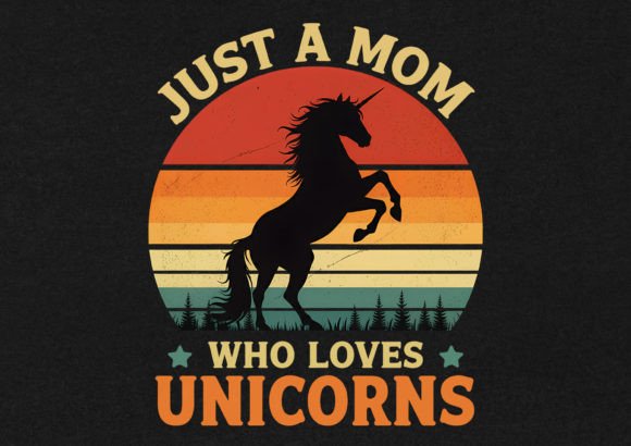 Just a Mom Who Love T-Shirt Design