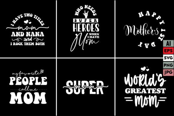 Mother Bundle T Shirt Design Mom Mum