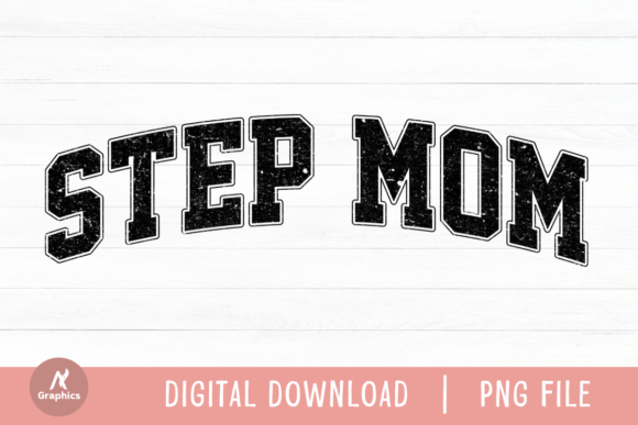 Step Mom Retro Varsity PNG