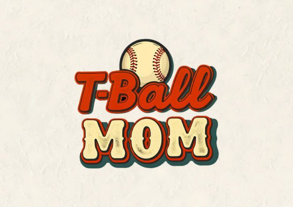 T-Ball Mom T-Shirt Design
